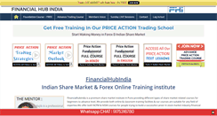 Desktop Screenshot of financialhubindia.com